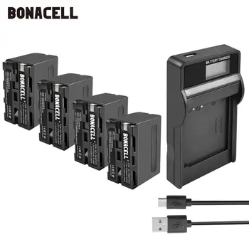 Bonacell 7,2 V 8700mAh NP-F960 NP-F970 NP F970 F960 F950 Bateria+LCD Carregador Para Sony PLM-100 CCD-TRV35 MVC-FD91 MC1500C L50