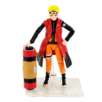 14cm Anime Naruto Shippudden Naruto Uzumaki Figura de Ação de Brinquedos de PVC de Modo Sábio Colecionáveis Modelo de Bonecas Móveis Uzumaki Figurine