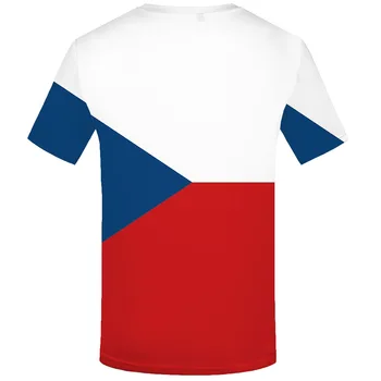 Camisetas divertidas checa Bandeira T-shirt dos Homens República checa Anime Roupas Coloridas Camiseta Impressa Geométricas T-shirts 3d Harajuku Tshirt