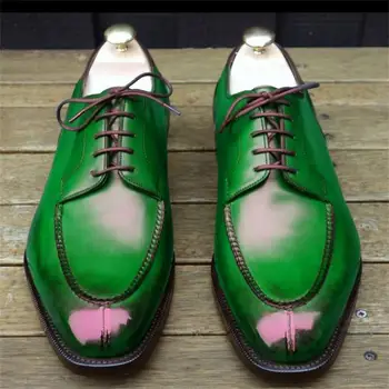 Homens Sapatos de Couro, Laço na Casuais Sapatos de Sapatos Brogue Sapatos Primavera Tornozelo Botas Vintage Clássico Masculino Casual HC594