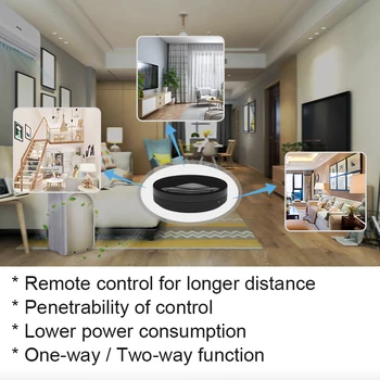 Wi-fi RF+IR Universal controle Remoto RF Aparelhos de Tuya/Smart Vida Aplicativo de Controle de Voz Trabalho Com Alexa Inicial do Google