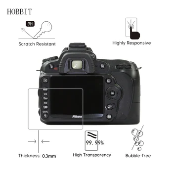2Pack Para Nikon D90 D7000 0,3 mm 2.5 D 9H Vidro Temperado transparente Protetor de Tela Câmeras SLR Digitais LCD Guarda Pele do Filme