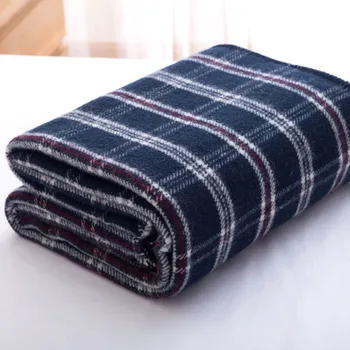 Outono Inverno de Alta Qualidade Lã jogar cobertor Xadrez Japão casa de Estilo sola grossa sofá decorativa do carro de roupa de cama único lança