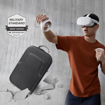 Duro de EVA Bolsa Bolsa Tampa de Protecção Saco de Armazenamento de Caixa estojo para -Oculus Quest 2 VR de Vidro e Acessórios