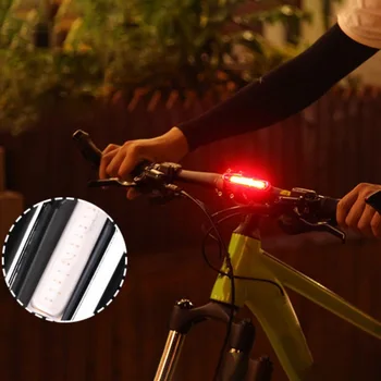 A Luz vermelha E Azul Acessórios da Bicicleta Vale Luzes de Bicicleta de Montanha de Segurança 2020 Carregamento por USB LED de Aviso Pateta Lanternas traseiras Noite