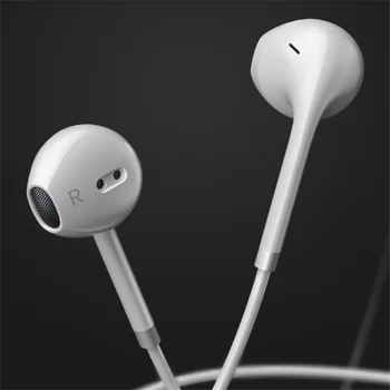 Jakside ficha Jack de 3,5 mm do Fone de ouvido Para o iPhone Xiaomi Huawei Leitor Universal de Controle com Fio Com Microfone Fone de ouvido de Telefone Celular