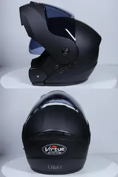 Capacete de ciclismo de Capacetes para motociclistas, Inverter-se Modular lente Dupla Face Total Capacetes de Segurança Para Corridas de Verão, de Inverno Unisex Prova