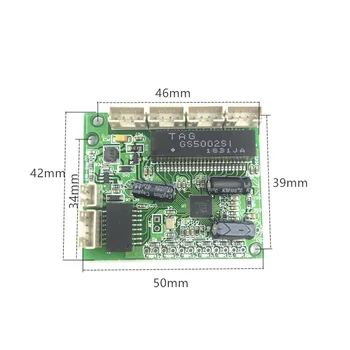 Não gerenciado 3/5port 10/100M Ethernet industrial módulo switch de PCBA da placa do OEM de detecção Automática, o Portas de PCBA da placa do OEM da placa-Mãe
