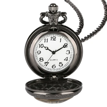Requintado Relógio de Bolso para as Meninas Bonito Animação Padrão de Quartzo Relógio de Bolso Retro Presente Elegante para Relógio de Bolso, Com Colar