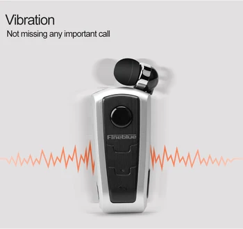 FineBlue F910 Sem Fio Auriculare Driver De Fone De Ouvido Bluetooth V4.0 Em-Orelha Alerta De Vibração, Desgaste Clipe De Chamadas Com As Mãos Livres Lembrar Fone De Ouvido