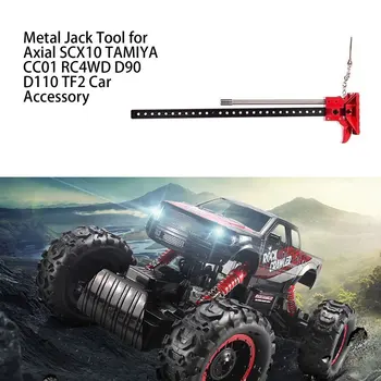 RC Rock Crawler Slideable Metal Jack Ferramenta para Axial SCX10 TAMIYA CC01 RC4WD D90 D110 TF2 1:10 ajustável de Alta Elevador Acessórios