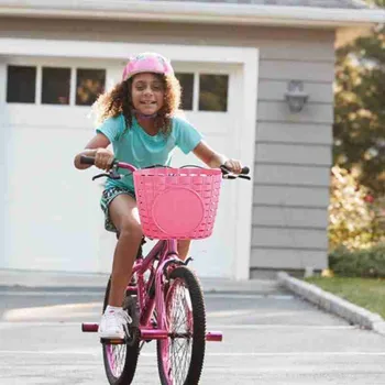 Crianças De Bicicleta Cesta De Scooter Meninos Meninas Rapazes Raparigas Bicicletas De Suspensão Dianteira Item De Oca, Cestas De Armazenamento Moto Shopping Acessórios