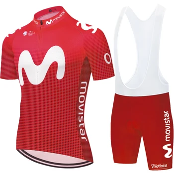 2020 equipa Movistar ciclismo jersey homens mallot ciclismo hombre verano Summe Jersey terno Moto culotte ciclismo hombre