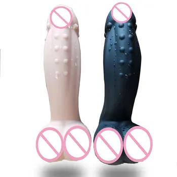 CPWD Feminino Masturbação Realista Dildo Flexível Pênis Pau com ventosa, Produtos para Adultos Brinquedo do Sexo para a Mulher Falso Pele Paus