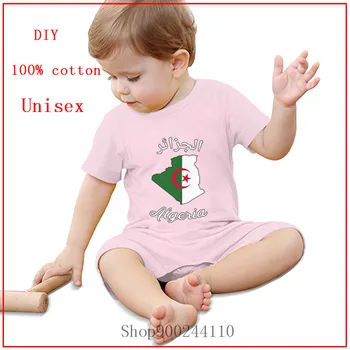 Argélia bandeira impresso Bebê Bodys Recém-nascido Criança Infantil do Bebê Macacão Bodysuit Roupas Roupas ropa de bebe Trajes de Pijama