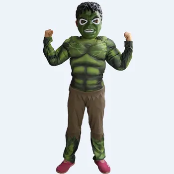 Fantasia infantil O Hulk Cosplay do Traje de Halloween para Crianças Disfraces Natal desempenho da Fase de jogar vestir