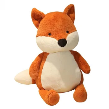 Bonito macio fox boneca de grandes animais dos desenhos animados de raposa de pelúcia brinquedo dos meninos travesseiro para dormir presente das crianças a decoração 35inch 90cm DY50876