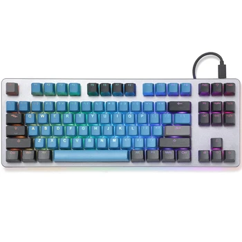 Taihao pbt double shot keycaps para diy jogos mecânica teclado Retroiluminado Caps oem perfil luz através de uma Profunda Floresta Azul Verde