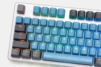 Taihao pbt double shot keycaps para diy jogos mecânica teclado Retroiluminado Caps oem perfil luz através de uma Profunda Floresta Azul Verde