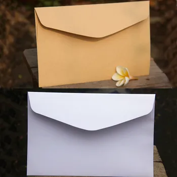10pcs Kraft Envelopes de Papel em branco em Branco em Saco de Papel Marrom 23x16.2cm Decoração do Casamento de Dom Saco de Embalagem da Festa de Aniversário de Suprimentos