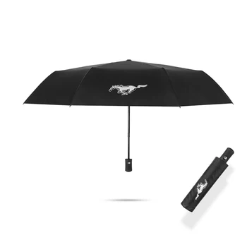 Krada 1X de Guarda-chuva Para Ford Mustang GT Dobrável UV Sombras à prova de Vento, Impermeável Guarda-chuva de Acessórios para carros
