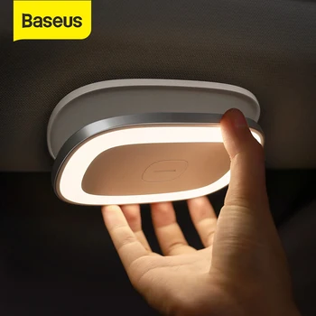 Baseus Magnético Noite, as luzes de LED Recarregável Lâmpada de Leitura de Controle de Toque 4000k protecção Ocular-Iluminação a Luz do Livro para Casa de Carro