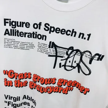 Virgílio Abloh Amarelo-Canário x FOS VAA AMO Torres T-Shirt FW19 T-shirt dos Homens de alta Qualidade Superior Tees de Skate de Algodão Superior Tess