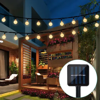 Impermeável LED Solar Seqüência de Luzes 20/50/100 Lâmpadas Interior para o Exterior Quente Branco Azul RGB Festa de Férias de Natal, Decorações de Jardim