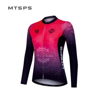 MTSPS Mulheres Ciclismo Jersey Mtb Bicicleta Vestuário Ciclismo mangas compridas Jersey Corrida-Ropa-Maillot