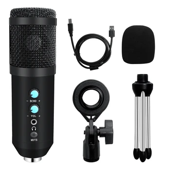 Microfone Condensador USB de Gravação em Estúdio BM858 Profissional Microfone do Computador Kit para o YouTube Vocais de Voz