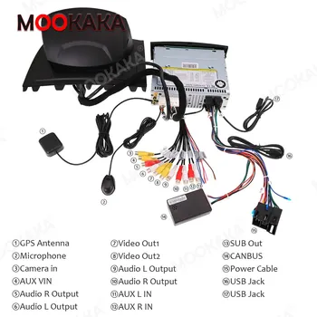 Mookaka PX6 Android 10.0 64G Rádio do Carro GPS de Navegação de DSP Para Renault Megane 2 Fluence 2002 + sistema de som do Automóvel de Vídeo Multimídia Player