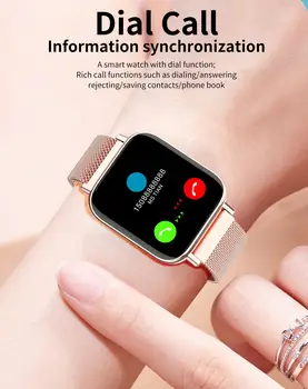 M96 Smart Watch Chamada Bluetooth Smartwatch Impermeável frequência Cardíaca Pedômetro Pressão Arterial de Fitness Tracker para Homens Mulheres PK W26 P8