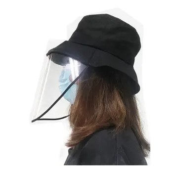 Beleza-Emily Novo Destacável Protecção Chapéu Unisex do Anti-vento de Poeira, Anti-fog Chapéus de Sol Homens Mulheres Colocando o Anti-poeira Caps Exterior, Wi
