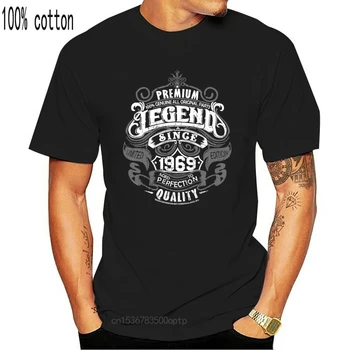 De verão, O decote Cotton1969 Homens Engraçado Lenda Vintage 50º Aniversário Marco T-Shirt De 50 Anos de Idade Idéia de Presente de Presente De 1969, T-shirt