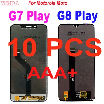 10 PCS AAA+ Display Para Motorola Moto G7 Jogar LCD XT1952 G8 Jogar XTTela LCD Touch screen Digitalizador Substituição do conjunto
