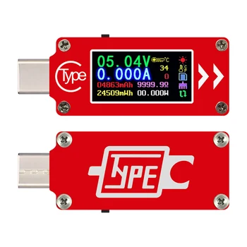 TC64 USB Tester-Tipo C Visor LCD a cores de amperímetro tensão de corrente do medidor USB Voltímetro Testador de 40% de desconto