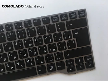 RU russo teclado do Laptop Para FUJITSU Para LIFEBOOK T725 T726 preto com Cinza, moldura teclado Layout do RU