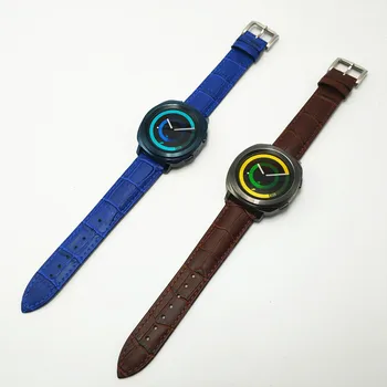 O mais novo 20mm Faixa de Relógio de Couro Para Samsung Galaxy 42mm Watchbands Para equipamentos de Esporte S2 Clássico Huawei Assistir 2 Sport pulseiras