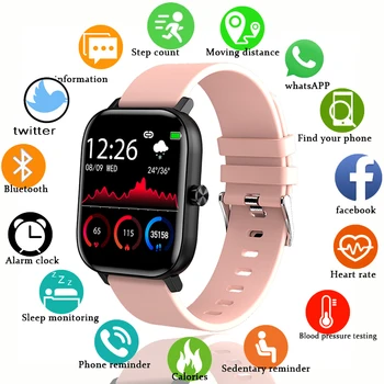 2020 Novas Cores de Tela Smart Watch Mulheres Full Touch de Fitness Tracker Pressão Arterial para Xiaomi Mulher Inteligente Chamada Bluetooth assistir