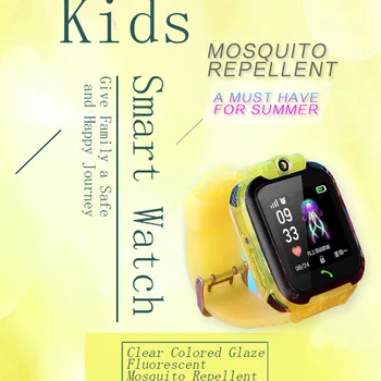 S12 Novo Impermeável Smart Watch para as Crianças LBS Tracker SmartWatch SOS Chamada para as Crianças Anti Perdido Monitor de Pulso para Meninos/Meninas