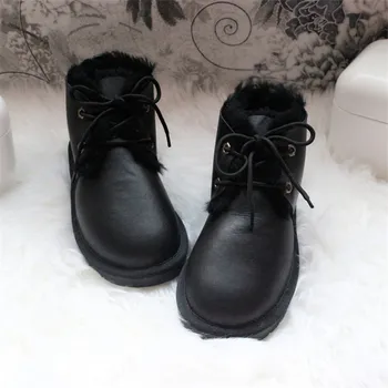 Verdadeira pele de Carneiro 2020 Novo Estilo as Mulheres do Clássico de Inverno Mulher de Neve Botas de pele de Carneiro Genuína Botas Quentes de Alta Qualidade Sapatos Botas