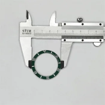 Preto/Azul/Verde Relógios de homens de Substituir Acessórios Cara de Relógio Bisel em Cerâmica e Pastilha Para 40mm Sub Automática 38mm