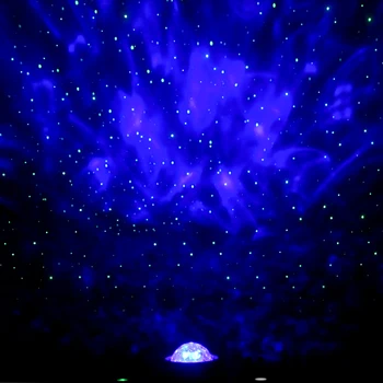 LED colorido Stary Céu Projetor de Música, Bluetooth, Leitor de Estrelas, Girando em Nuvem Luz da Noite as Crianças Presentes de Natal Quarto Lâmpada