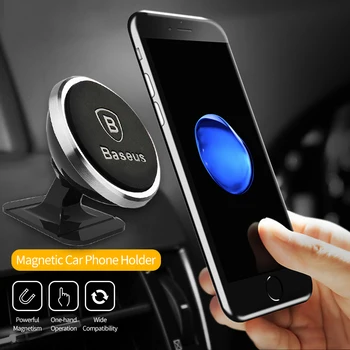 Baseus Magnético Carro Titular do Telefone Para o iPhone Xs Max X Samsung S10 Ímã de Montagem do Suporte do Carro Ficar Celular Suporte o Suporte No Carro