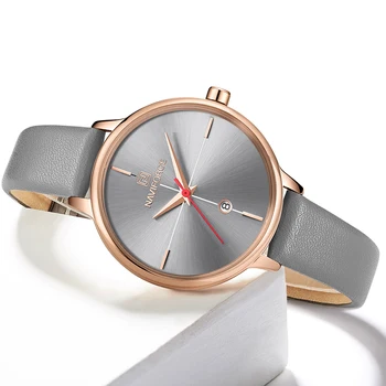 Mulheres de relógios de alto Luxo da Marca NAVIFORCE Relógios de Quartzo Com Caixa Para Venda Senhora da Moda simples Relógio Menina de Vestido de Presente um relógio de Pulso
