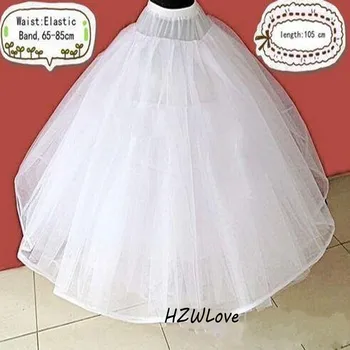 Em Estoque Barato Saia Vestido de baile Para Vestidos de Noiva Acessórios de Casamento Underskirt (tamanho da cintura:65-85 cm comprimento:105cm)Roupa de baixo