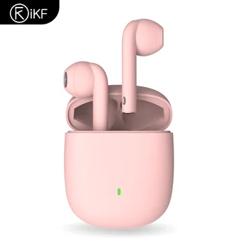 IKF Encontrar Pro Rosa Fones de ouvido sem Fio de Jogos de Fone de ouvido Controle de Toque TWS Bluetooth 5.0 com 500mAh Caso da Carga Impermeável Estéreo