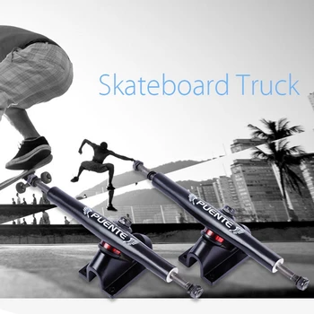 PUENTE 2Pcs Genérico de 7 Polegadas Skate Suporte de Caminhão Acessório Resistente ao Choque Trucks de Skate Peças