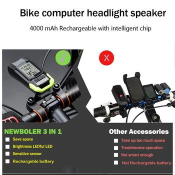 4 Modo USB Moto Luz da Lâmpada de Computador de Bicicleta 3 Modo de Chifre Lanterna Ciclo de Bicicleta Velocímetro Frontal Led Luzes de Farol de Bicicleta