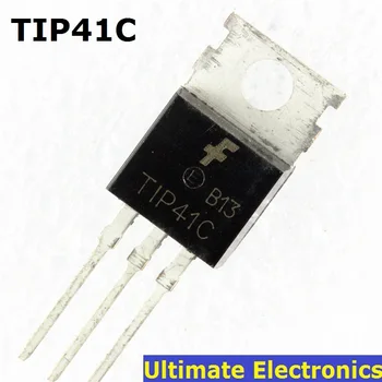 50pcs TIP41C TIP41 NPN Transistor TO-220 NOVOS